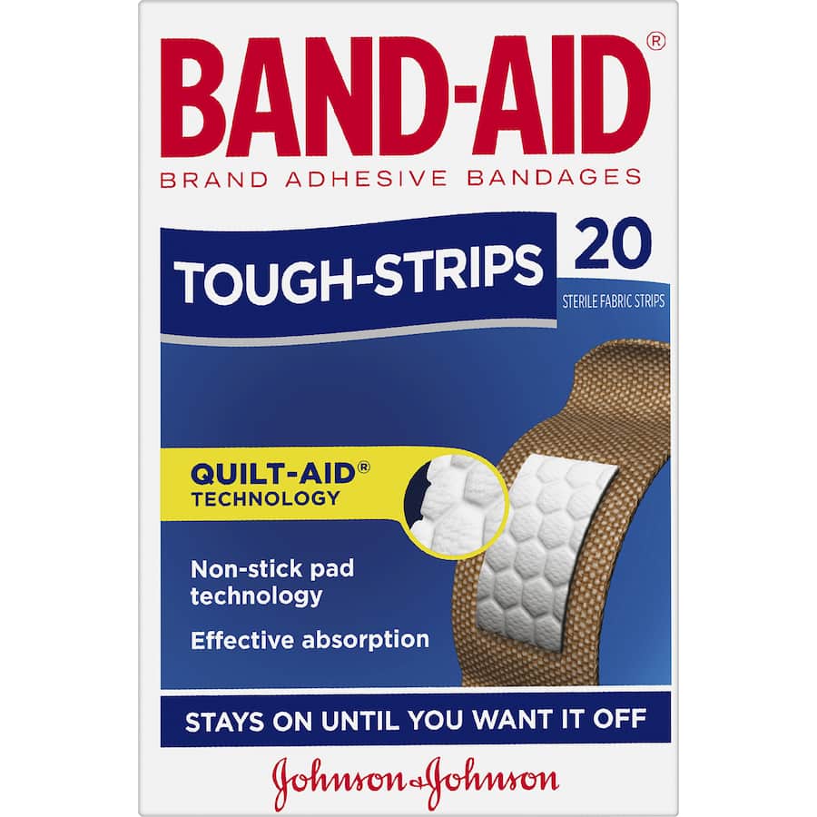 Band Aid Plasters Tough Strips Regular 20pack
