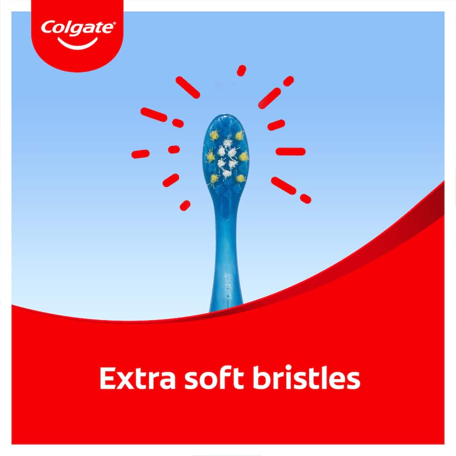 Colgate Junior Smiles Kids Toothbrush 2-5 Years Extra Soft Bluey 1pack