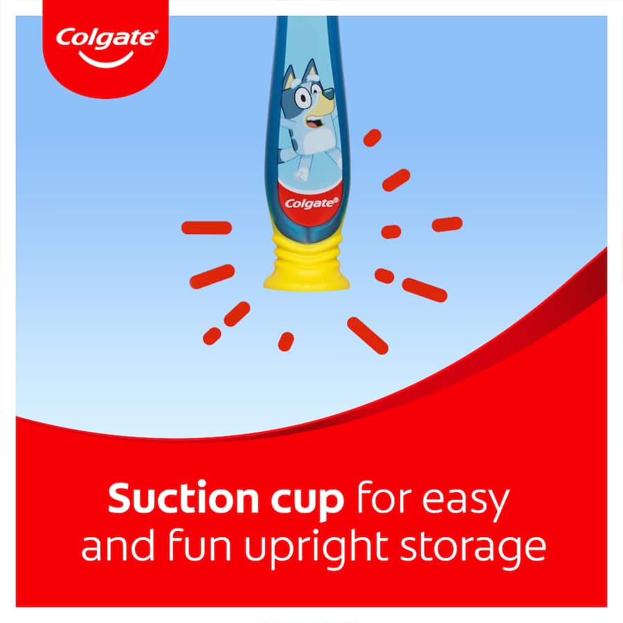 Colgate Junior Smiles Kids Toothbrush 2-5 Years Extra Soft Bluey 1pack