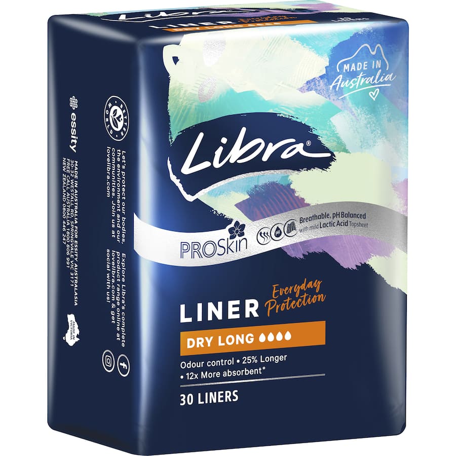 Libra Panty Liners Dry Long 30pack