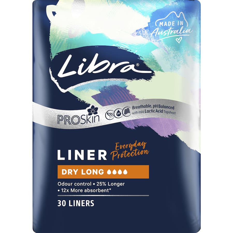 Libra Panty Liners Dry Long 30pack
