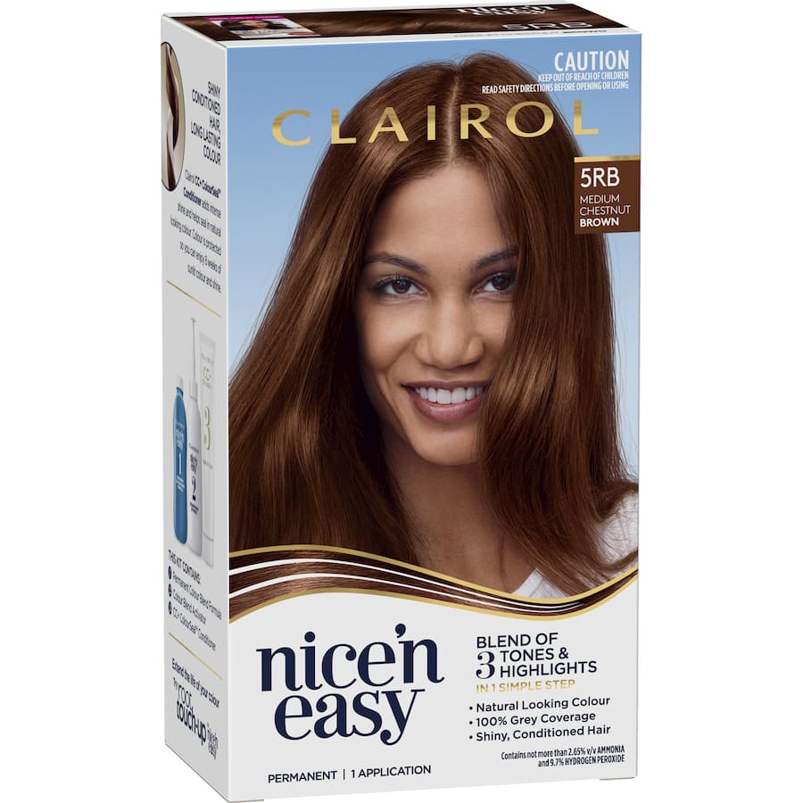 Clairol Nice N Easy Hair Colour Medium Chestnut Brown 5rb 1pack