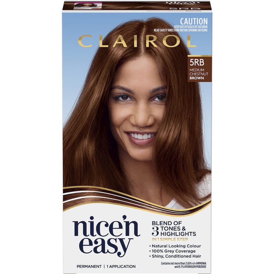 Clairol Nice N Easy Hair Colour Medium Chestnut Brown 5rb 1pack