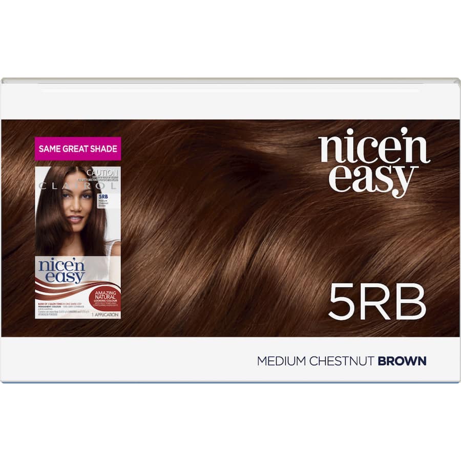 Clairol Nice N Easy Hair Colour Medium Chestnut Brown 5rb 1pack