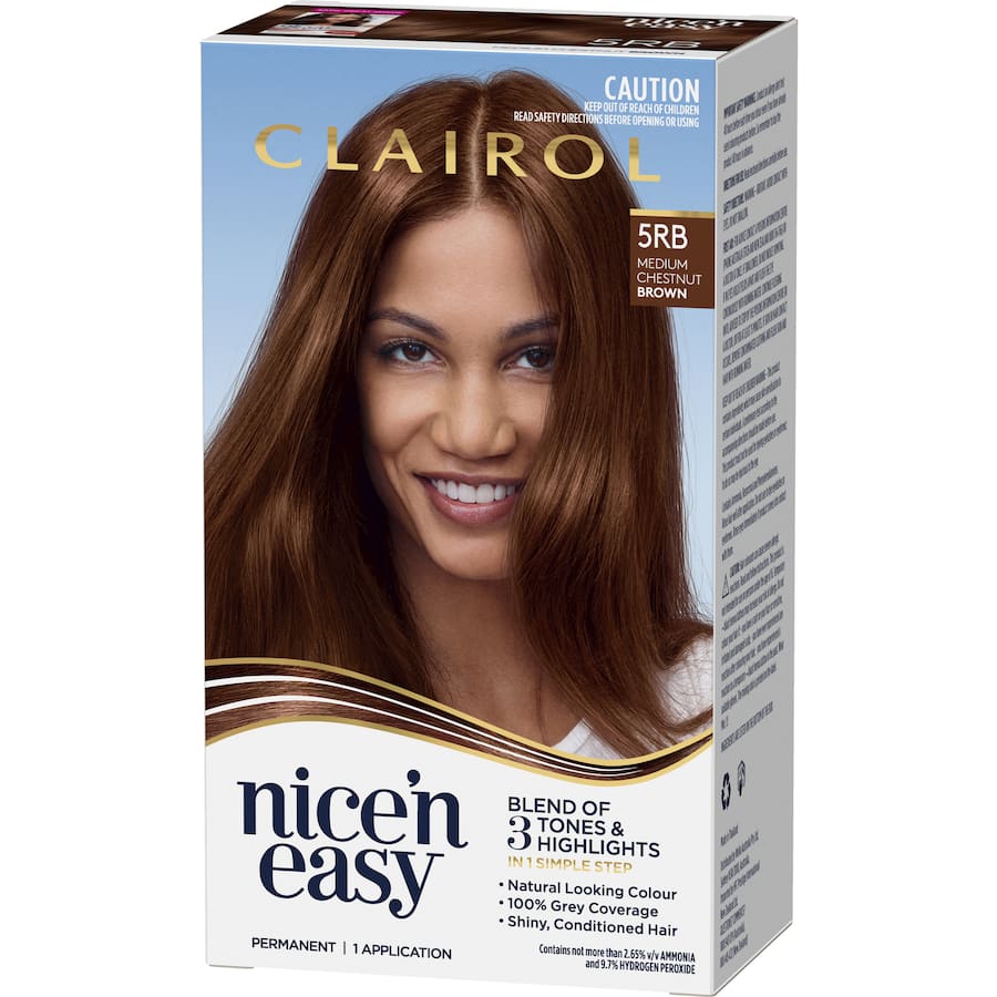 Clairol Nice N Easy Hair Colour Medium Chestnut Brown 5rb 1pack