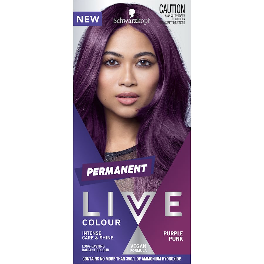 Schwarzkopf Live Colour Permanent Hair Colour Purple