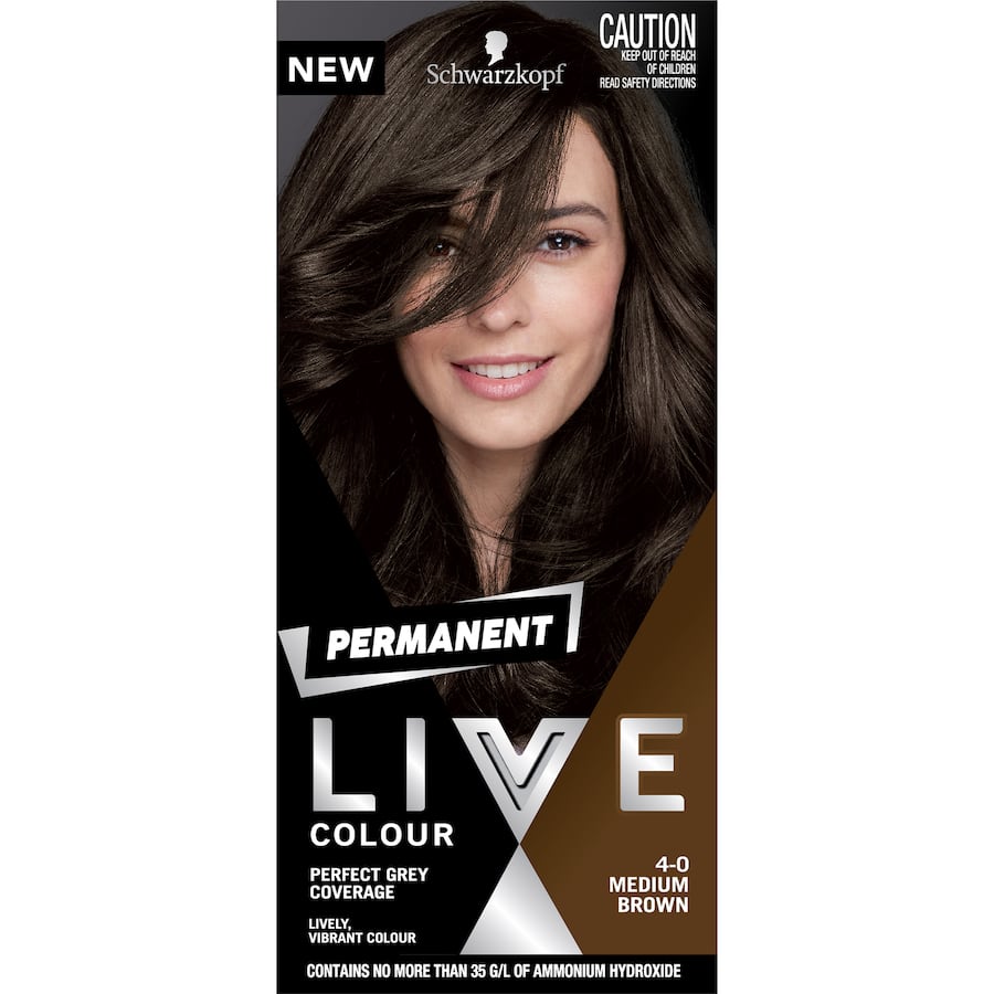 Schwarzkopf Live Colour Permanent Hair Colour Medium Brown 1pack