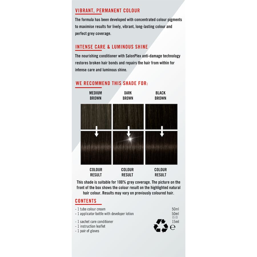 Schwarzkopf Live Colour Permanent Hair Colour Medium Brown 1pack