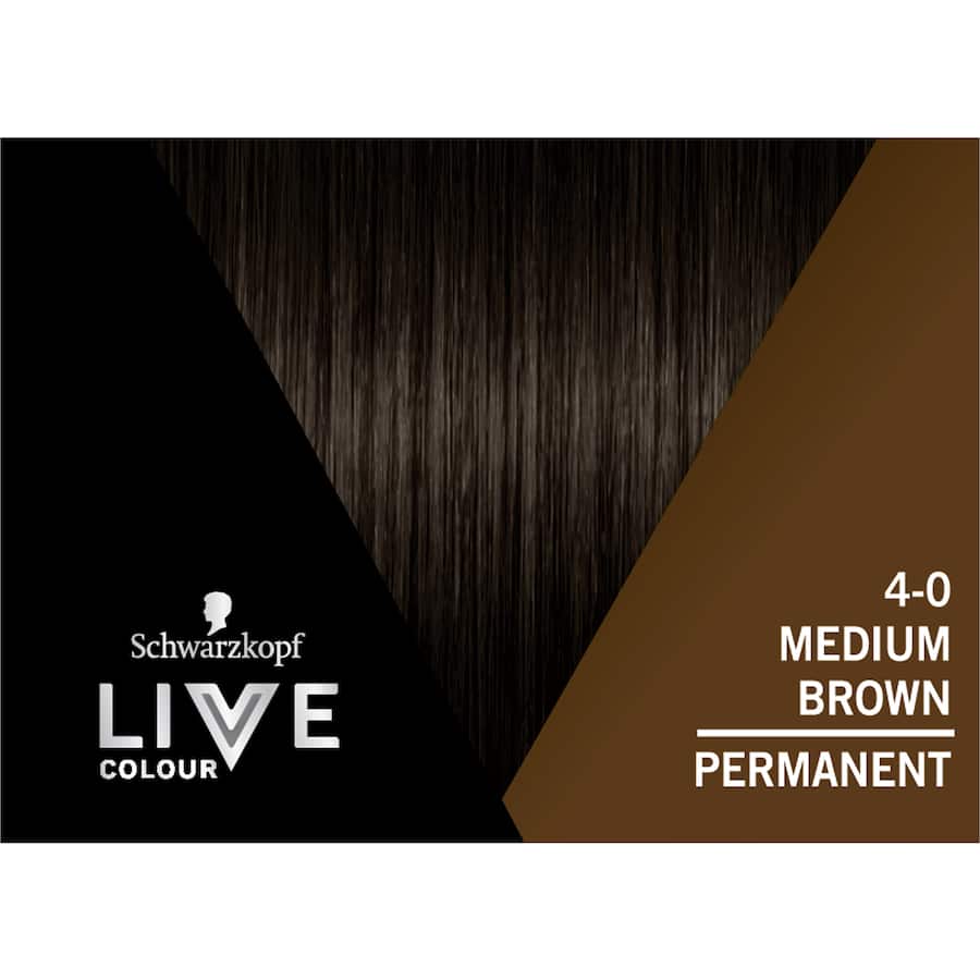 Schwarzkopf Live Colour Permanent Hair Colour Medium Brown 1pack