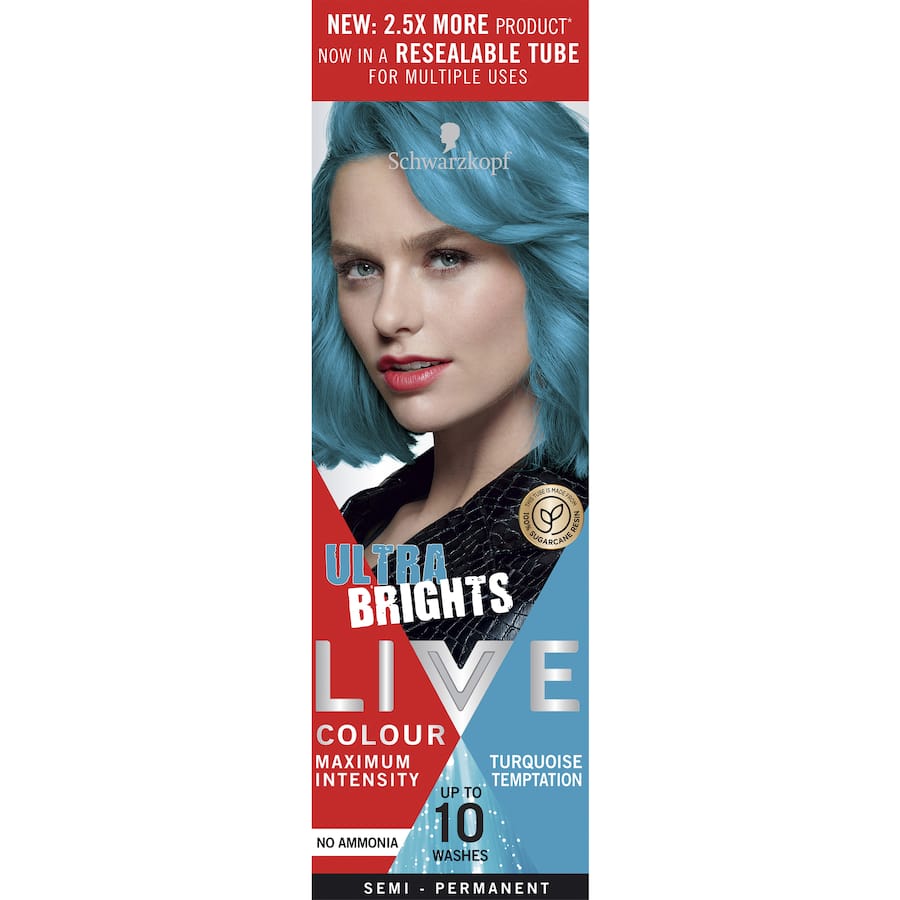 Schwarzkopf Live Colour Ultra Brights Turquoise Temptation 75mL
