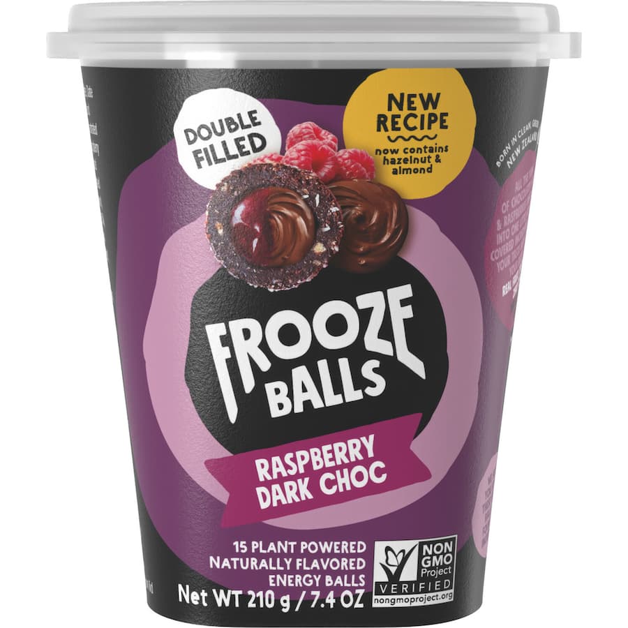 Frooze Balls Snack Balls Raspberry Dark Chocolate 210g