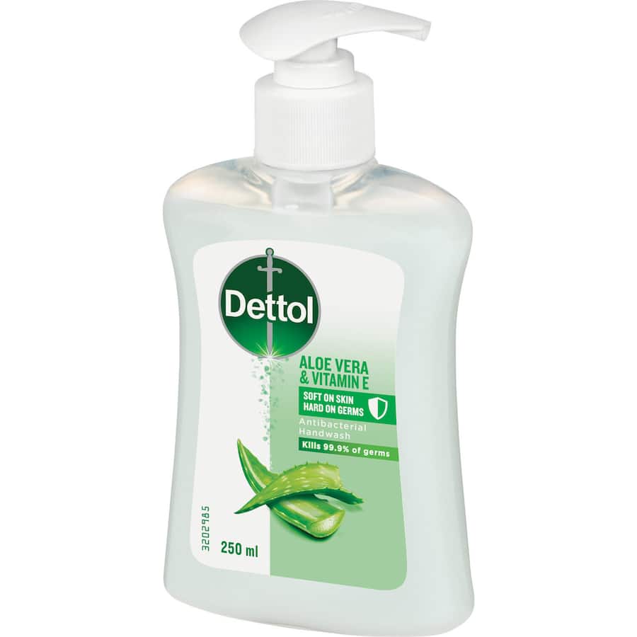 Dettol Liquid Hand Wash Aloe Vera And Vitamin E Pump 250mL