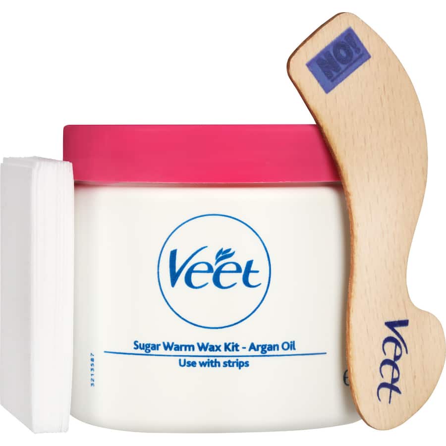 Veet Sugar Warm Wax Hair Removal Argan Oil Kit 360g