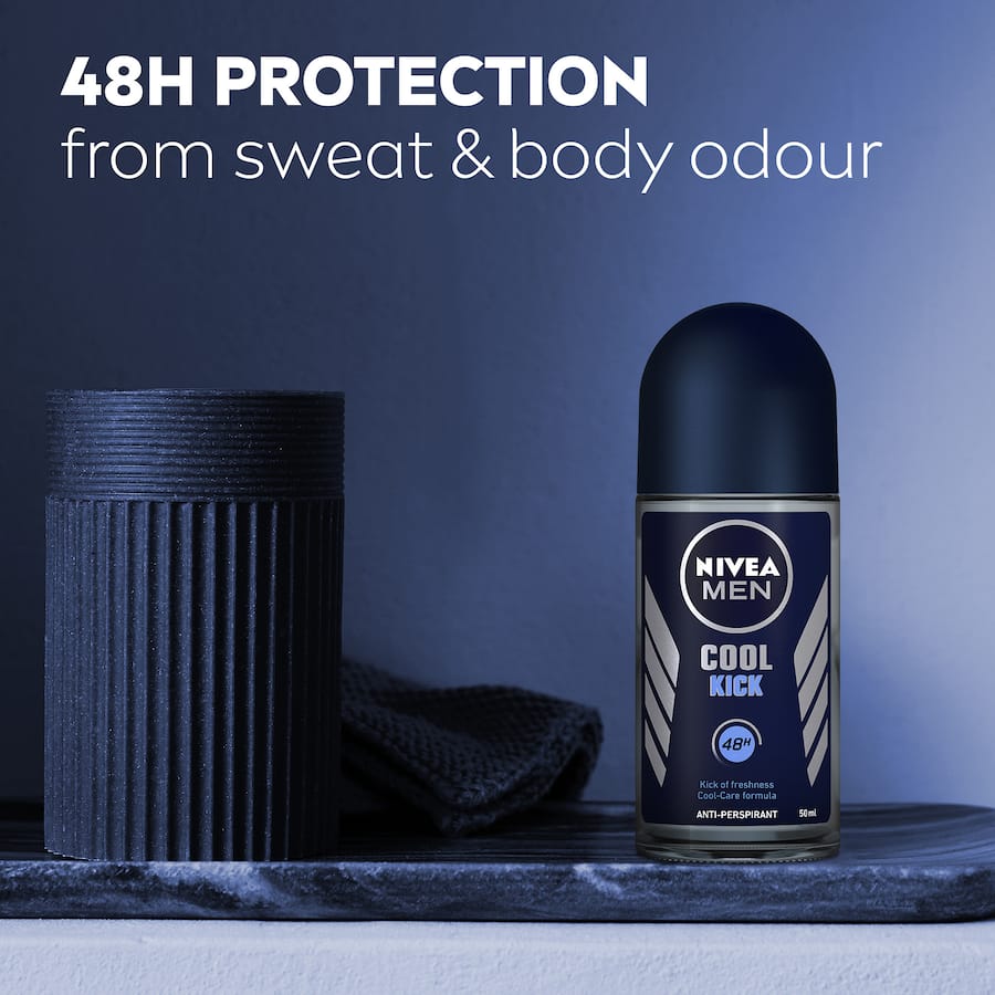 Nivea Men Roll On Deodorant Antiperspirant Cool Kick 50mL