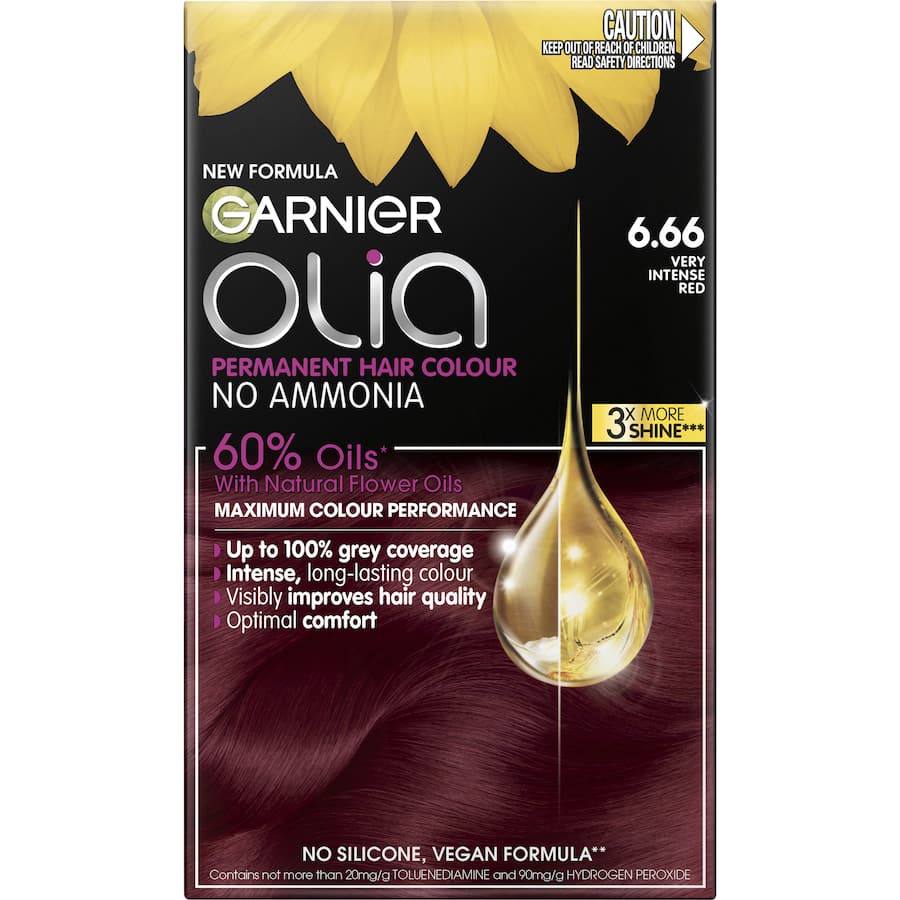 Garnier Olia Hair Colour Very Intense Red 6.66 1pack