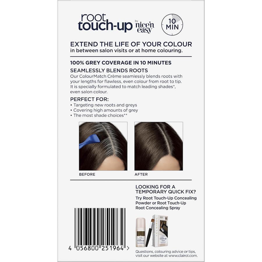 Clairol Nice N Easy Root Touch-up Dark Brown 4 1pack