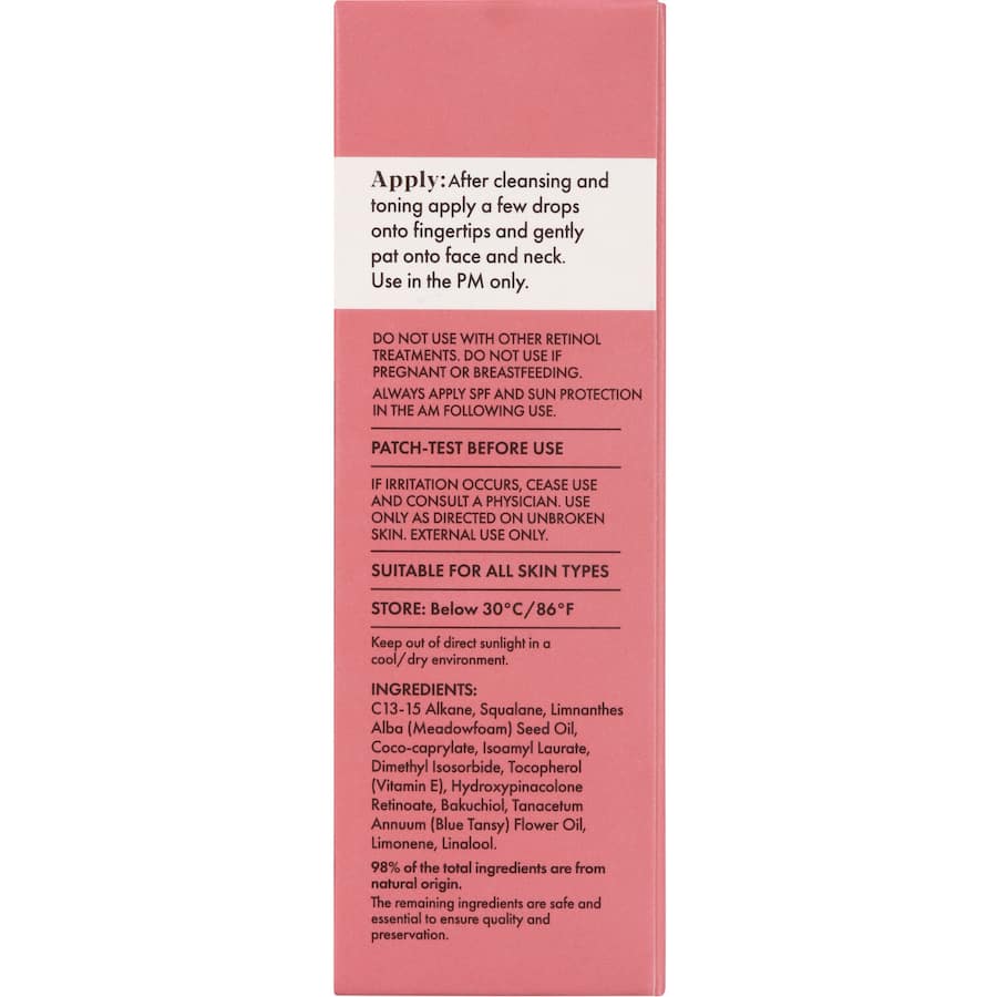 Essano Facial Oil Retinol Night Renewal 20mL