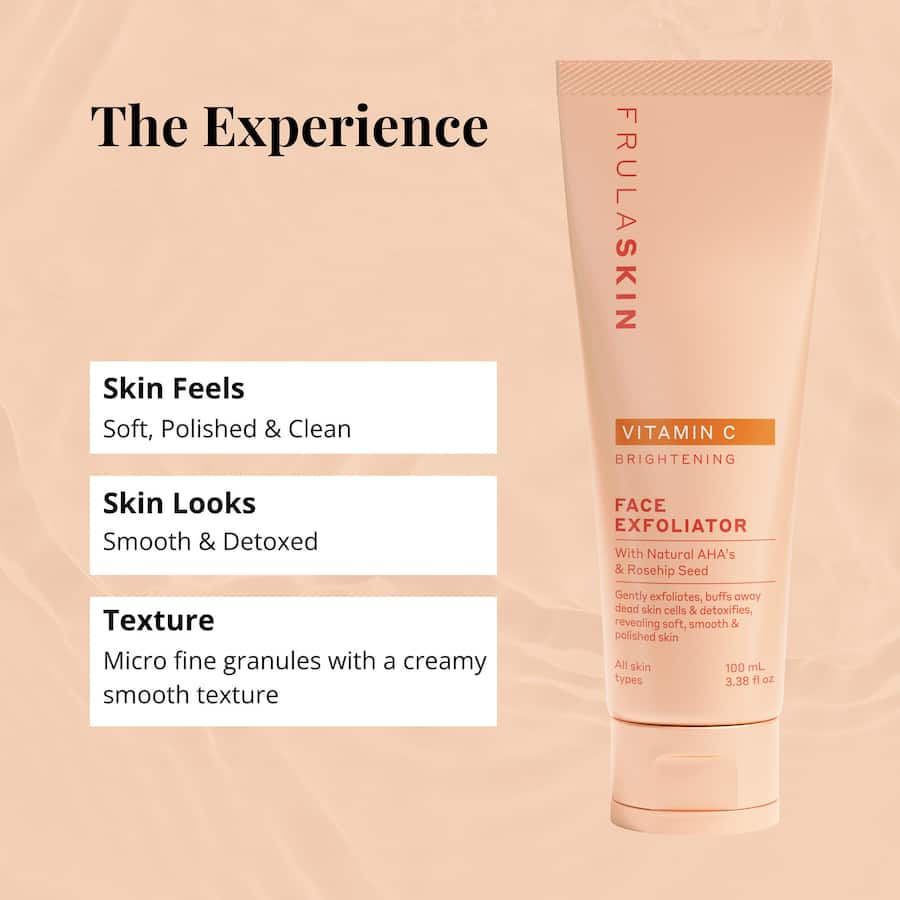 Frula Face Exfoliator Vitamin C Brightening 100mL