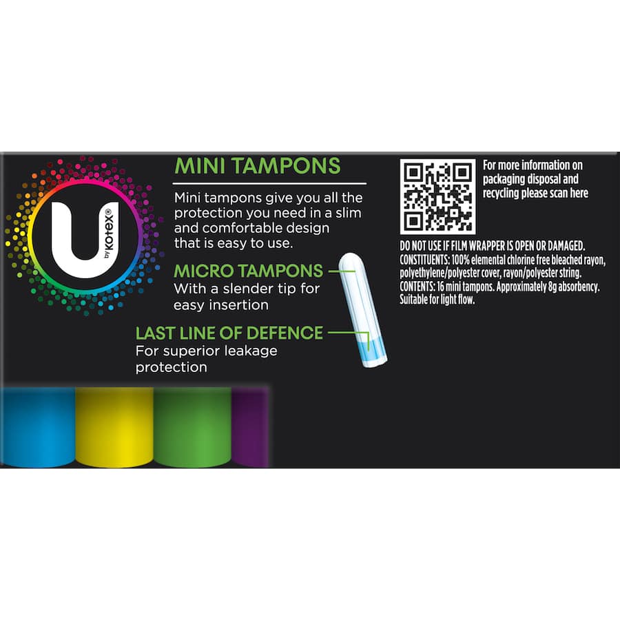 U By Kotex Tampons Mini 16pack