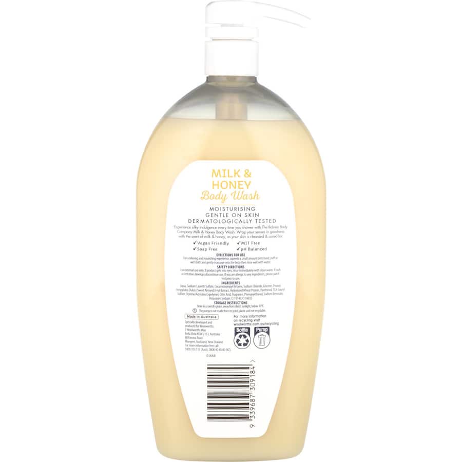 Balnea Body Wash Milk & Honey 1L