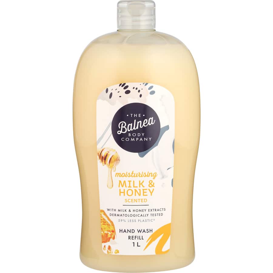 Balnea Hand Wash Refill Milk & Honey 1L