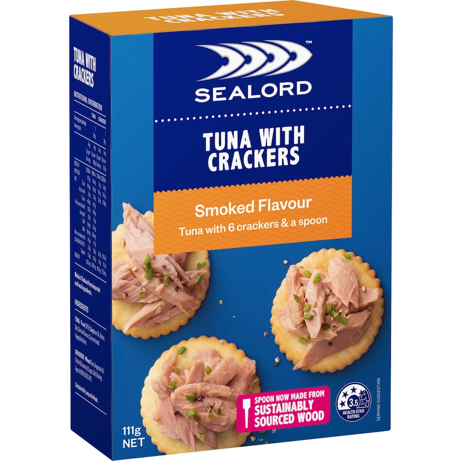 Sealord Tuna & Crackers Smoked Flavour (6 crackers) 111g