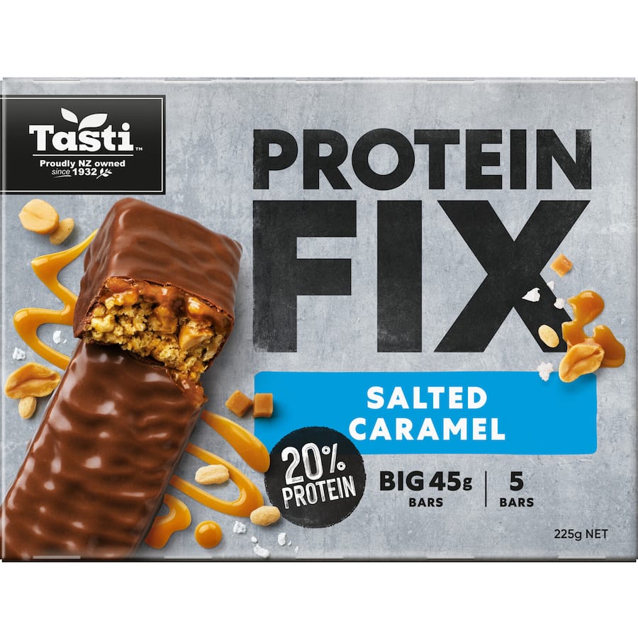Tasti Protein Bars Salted Caramel 5pk 225g