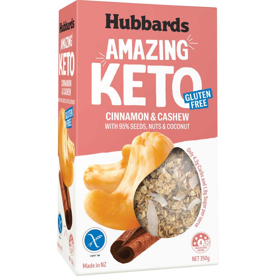 Hubbards Amazing Keto Muesli Cinnamon & Cashew 350g