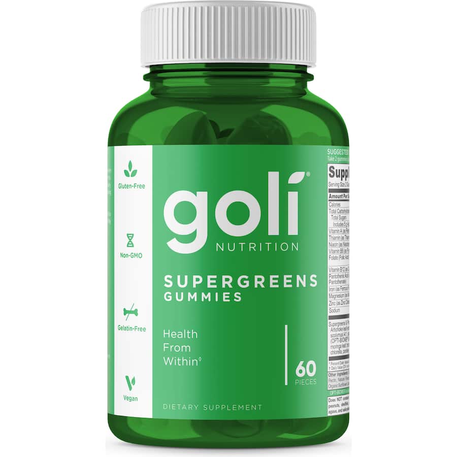Goli Nutrition Supergreens Gummies 60pack