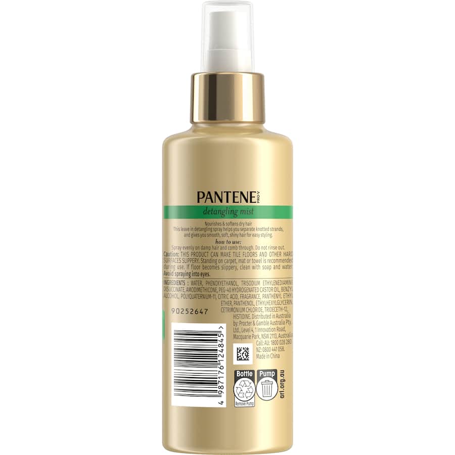 Pantene Pro-v Hair Detangler Mist Instant Smooth 180mL
