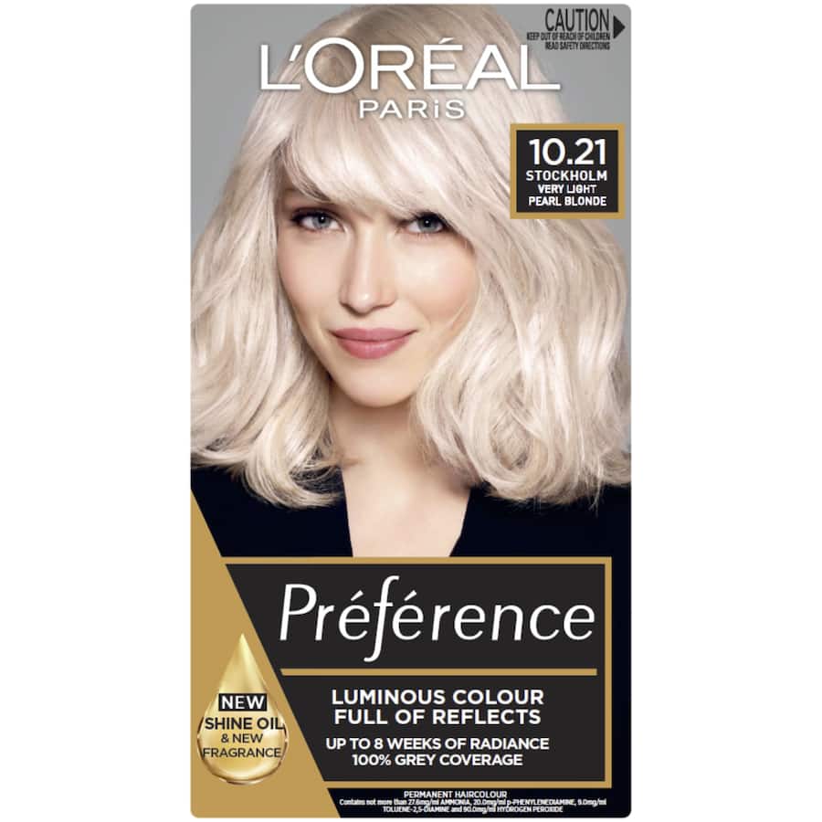 L'oreal Paris Preference Hair Colour Alaska 10/21 1pack