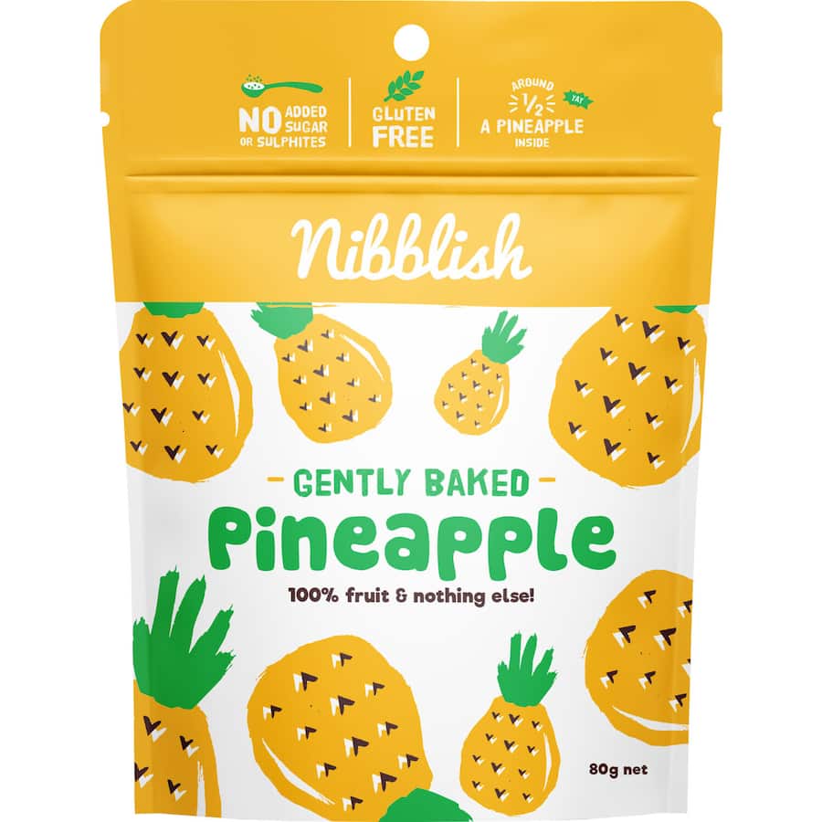 Nibblish Pineapple Gently Baked 80g