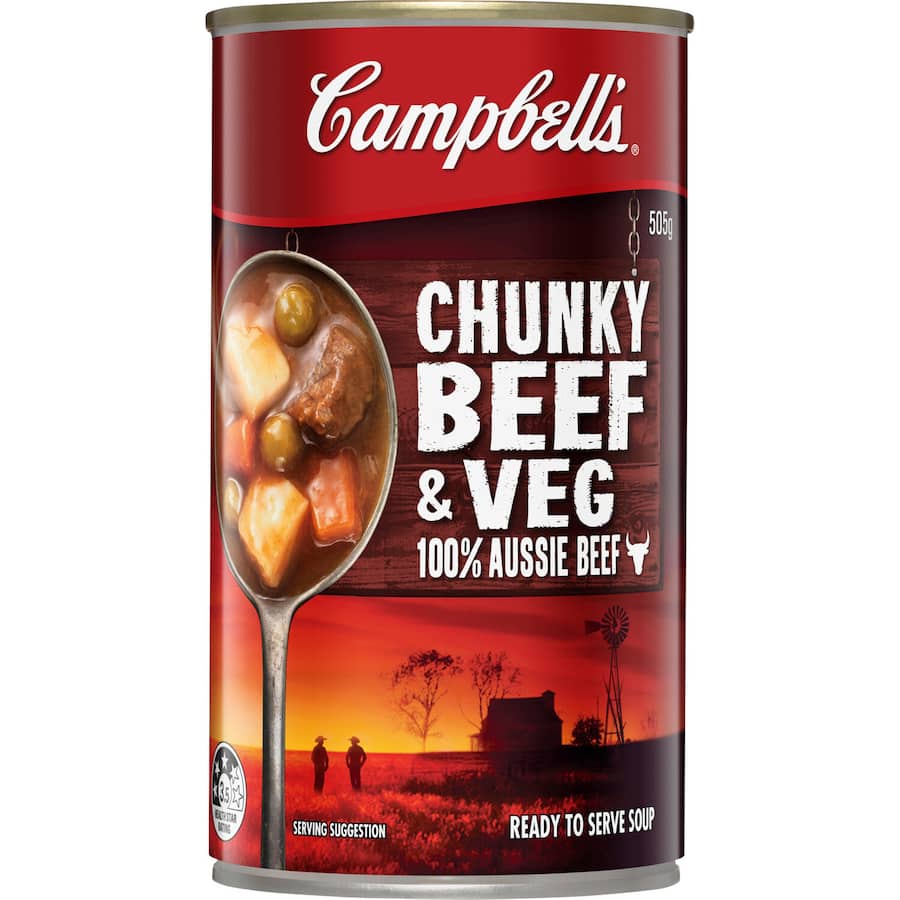 Campbell's Chunky Soup Beef Canned 505g