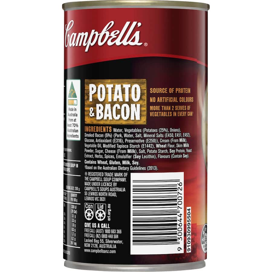 Campbell's Soup Chunky Potato & Bacon Canned 505g
