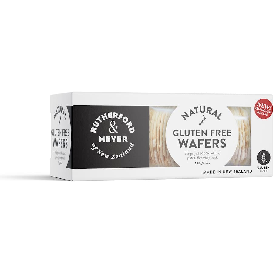 Rutherford & Meyer Gluten Free Rice Wafers Natural 100g