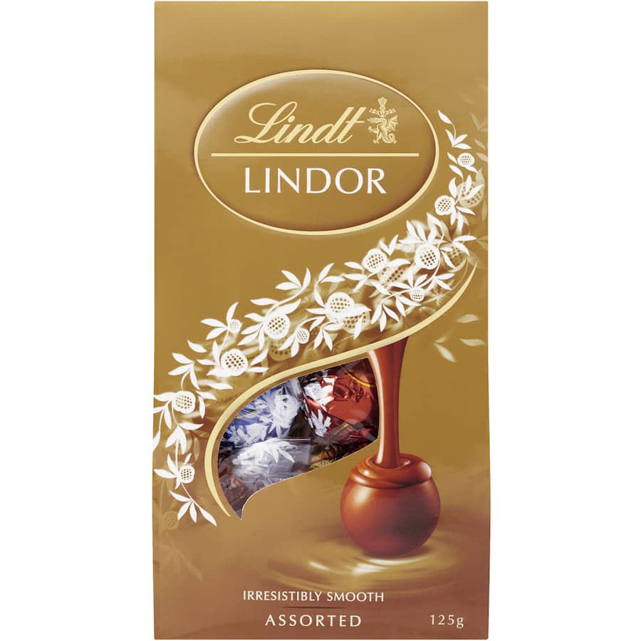 Lindt Lindor Chocolate Sharepack Assorted Collection Pouch bag 125g