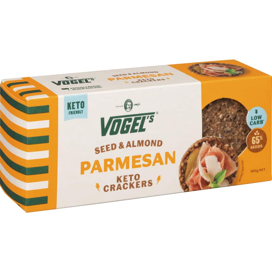 Vogel's Crackers Seed & Almond Keto Parmesan 100g
