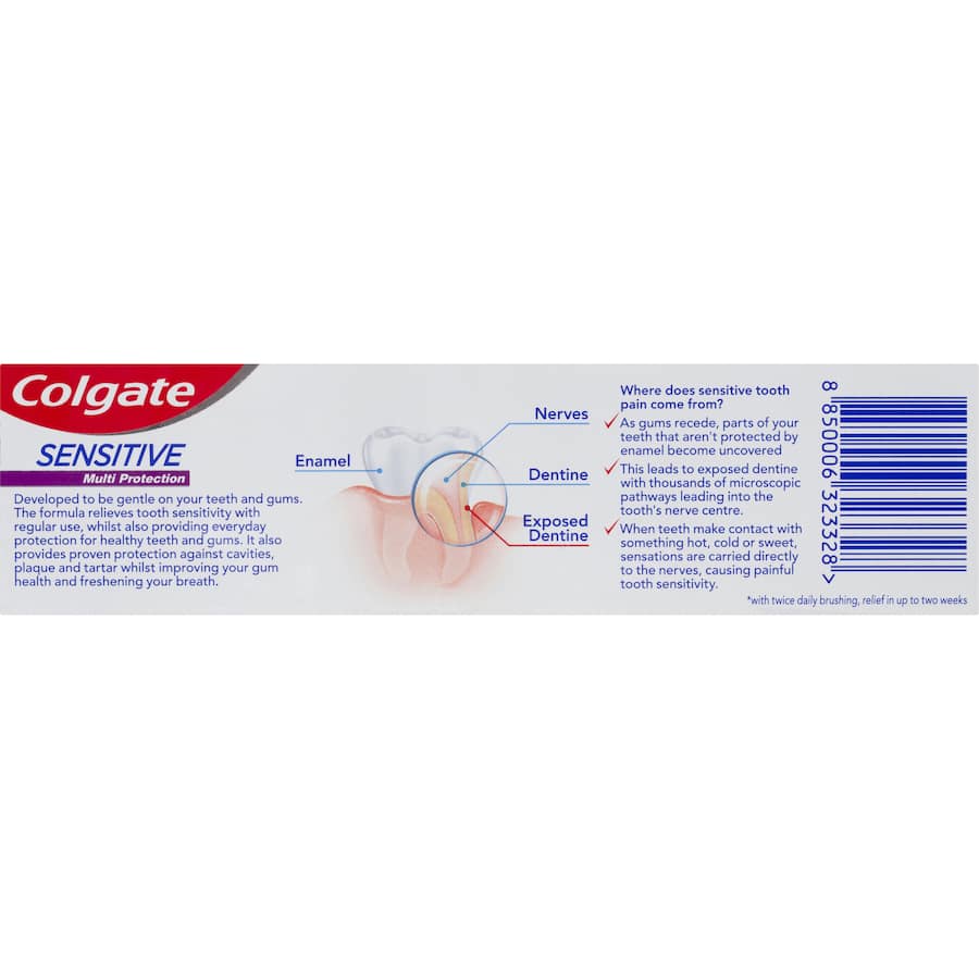 Colgate Sensitive Toothpaste Multi Protection Tube 110g