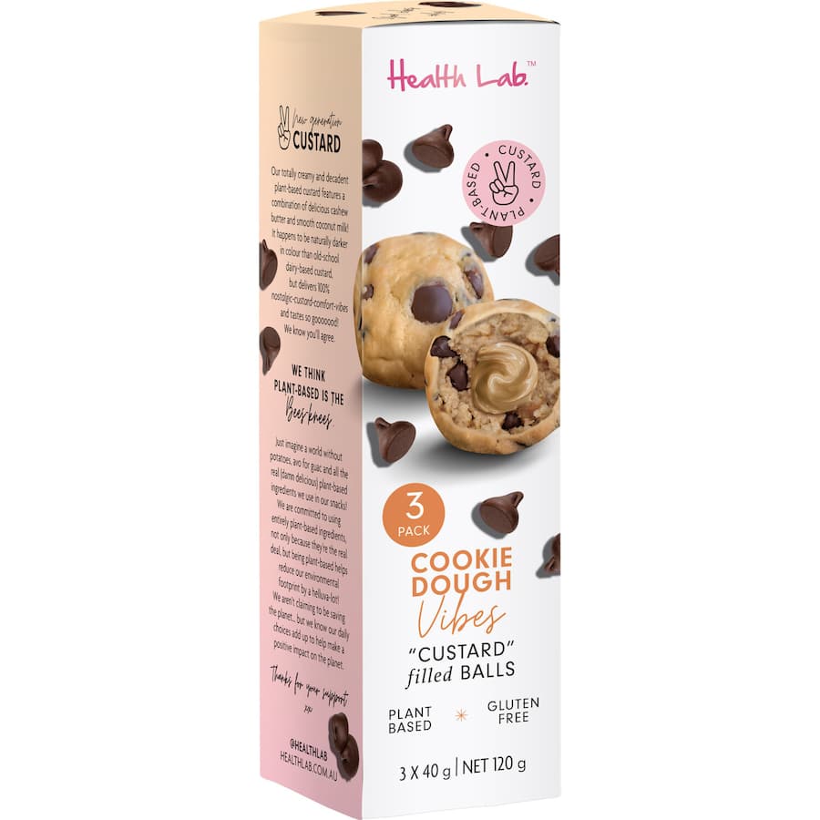 Health Lab Cookie Dough Balls 40g each 3pack