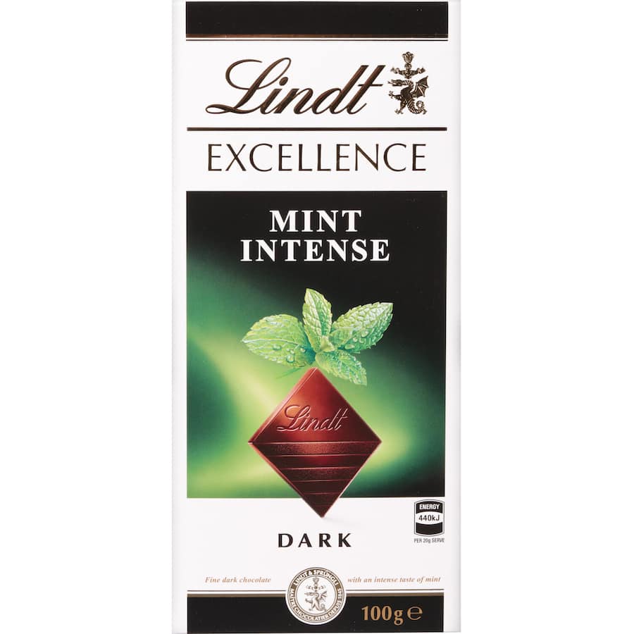 Lindt Excellence Chocolate Intense Mint 100g