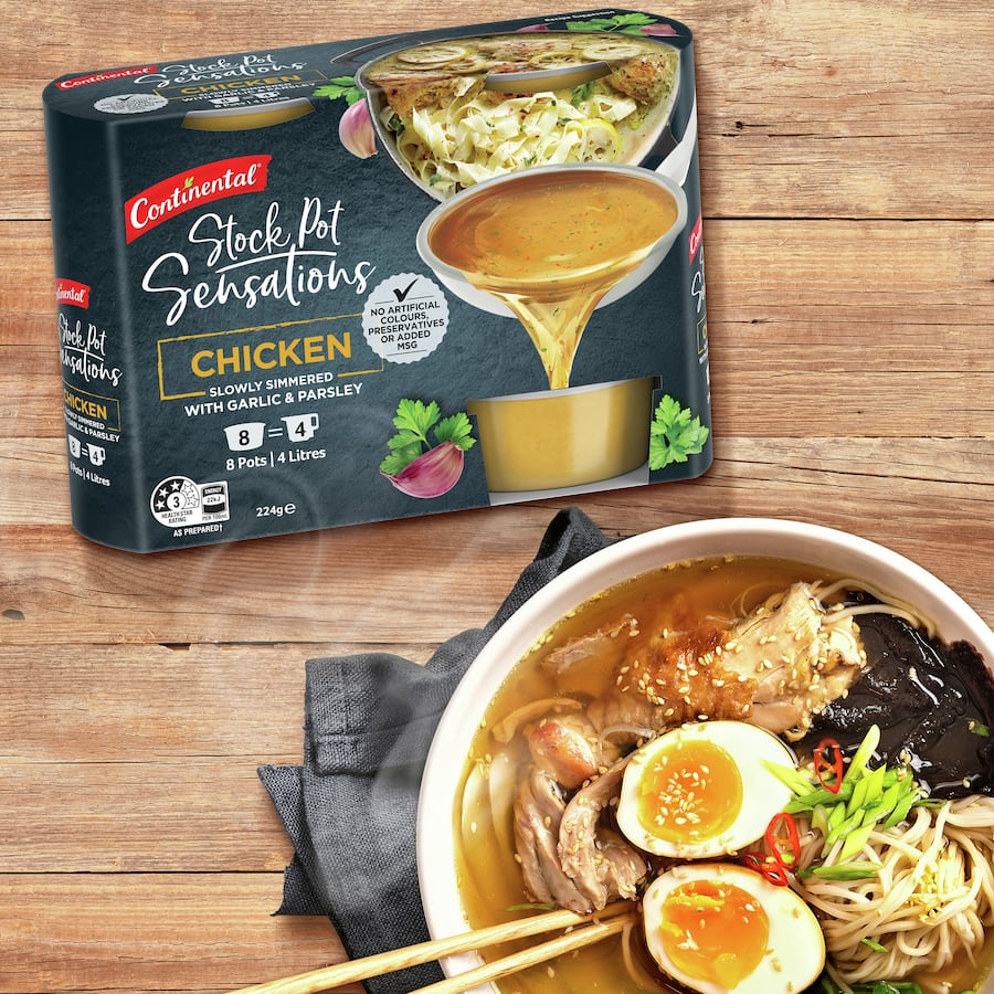 Continental Chicken Stock Pot Concentrate 8 X 28g 8pack