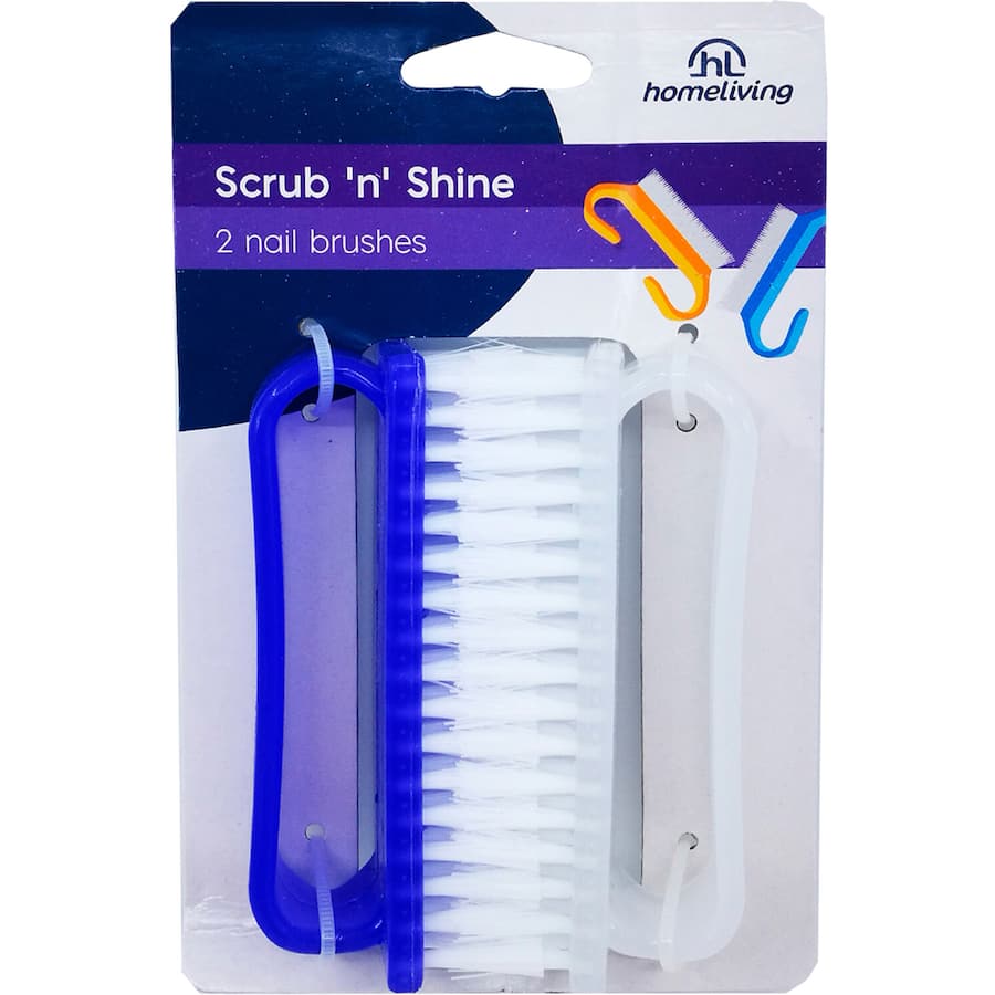 Homeliving Nail Brush 2pack
