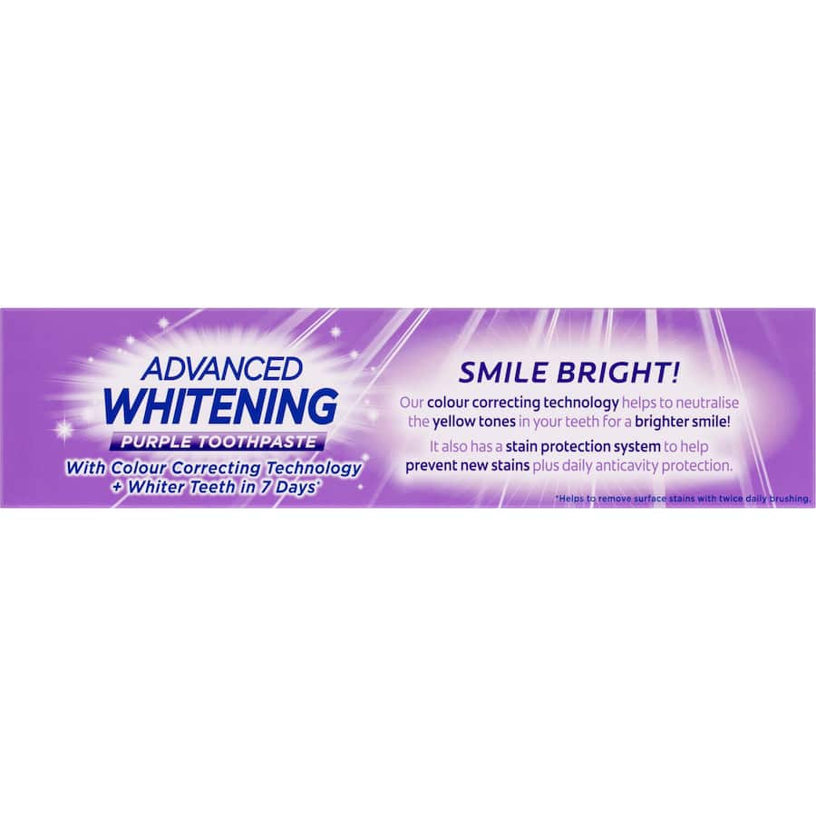 Colgate Advanced Whitening Toothpaste Purple 120g