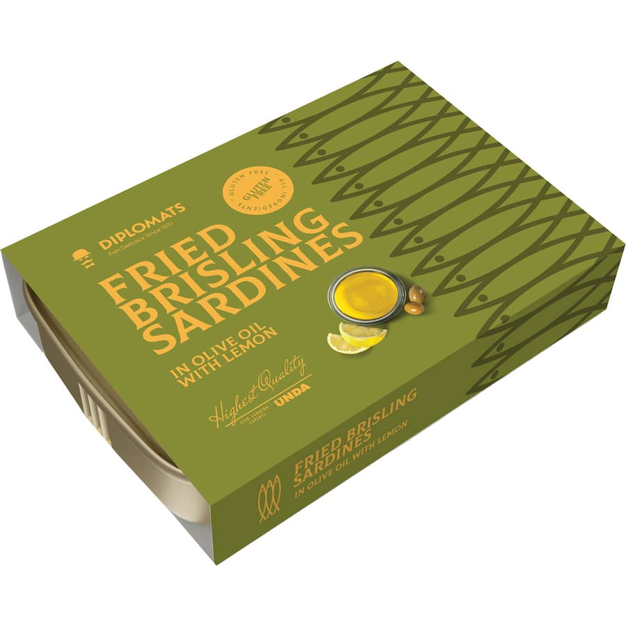 Diplomats Unda Sardines Lemon Tear tab can 100g