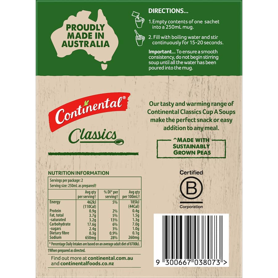 Continental Classics Cup A Soup Dutch Curry With Rice Pack 55g