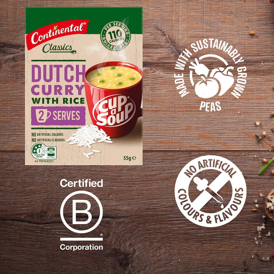Continental Classics Cup A Soup Dutch Curry With Rice Pack 55g