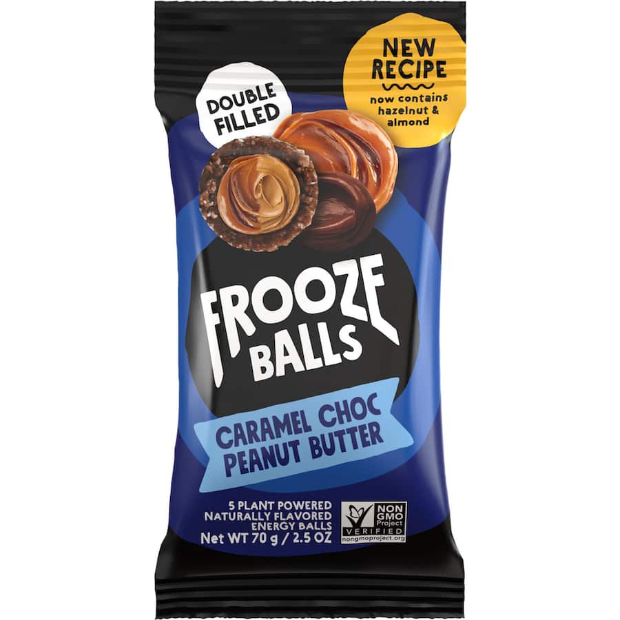 Frooze Balls Snack Balls Caramel Choc Peanut Butter 70g