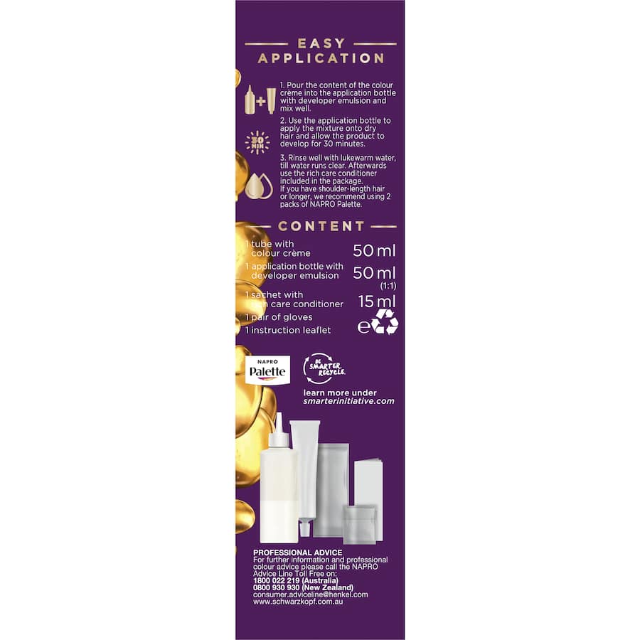 Napro Palette Hair Colour Choc Brown 3.65 140ml 1pack