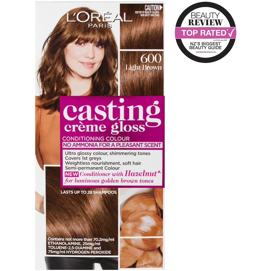 L'oreal Paris Casting Hair Colour Creme Gloss Light Brown 600 1pack