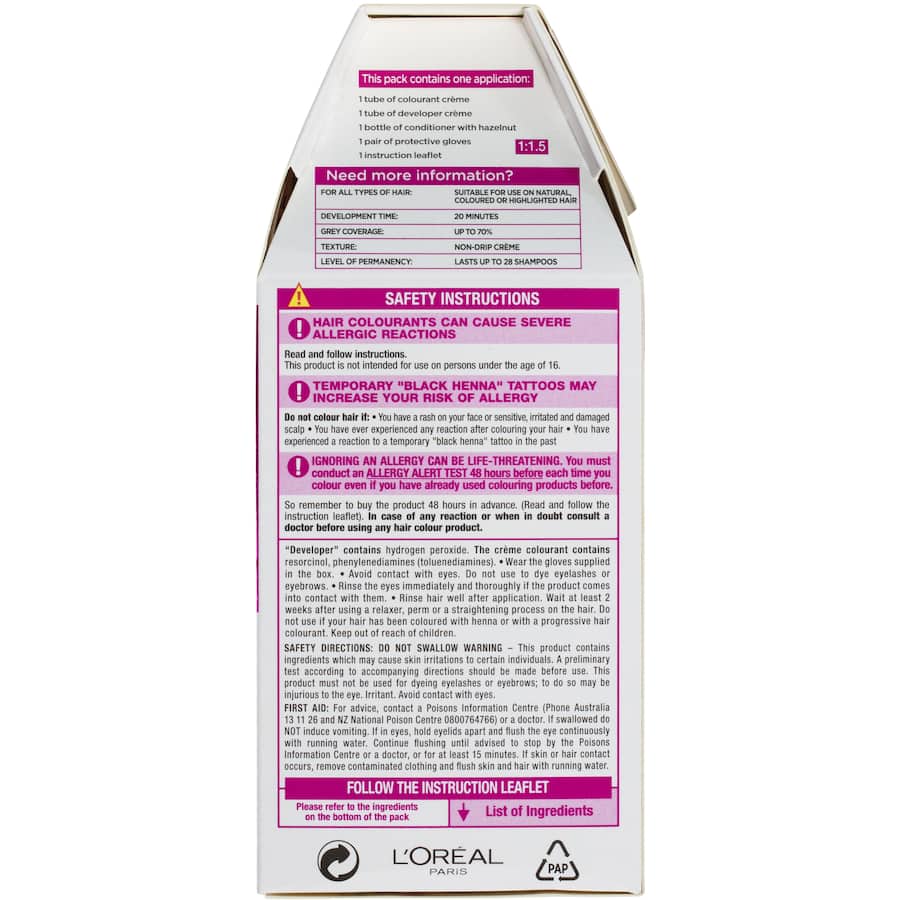 L'oreal Paris Casting Hair Colour Creme Gloss Light Brown 600 1pack